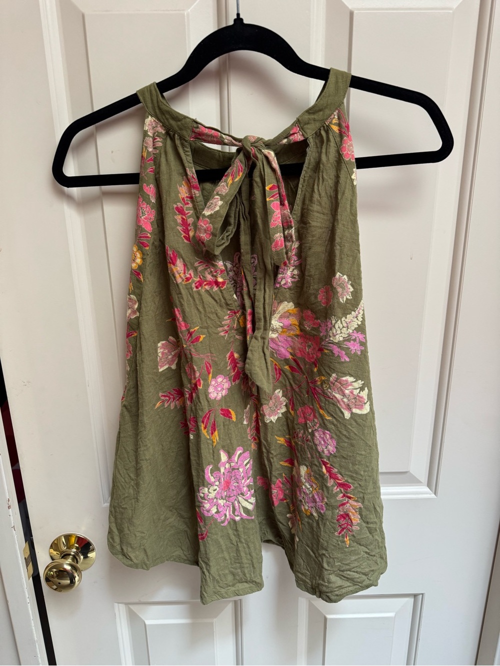 Free People Emily Olive Green Floral Halter - Picture 8 of 8